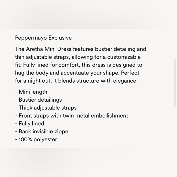 Peppermayo Black Mini Dress - Picture 4 of 8